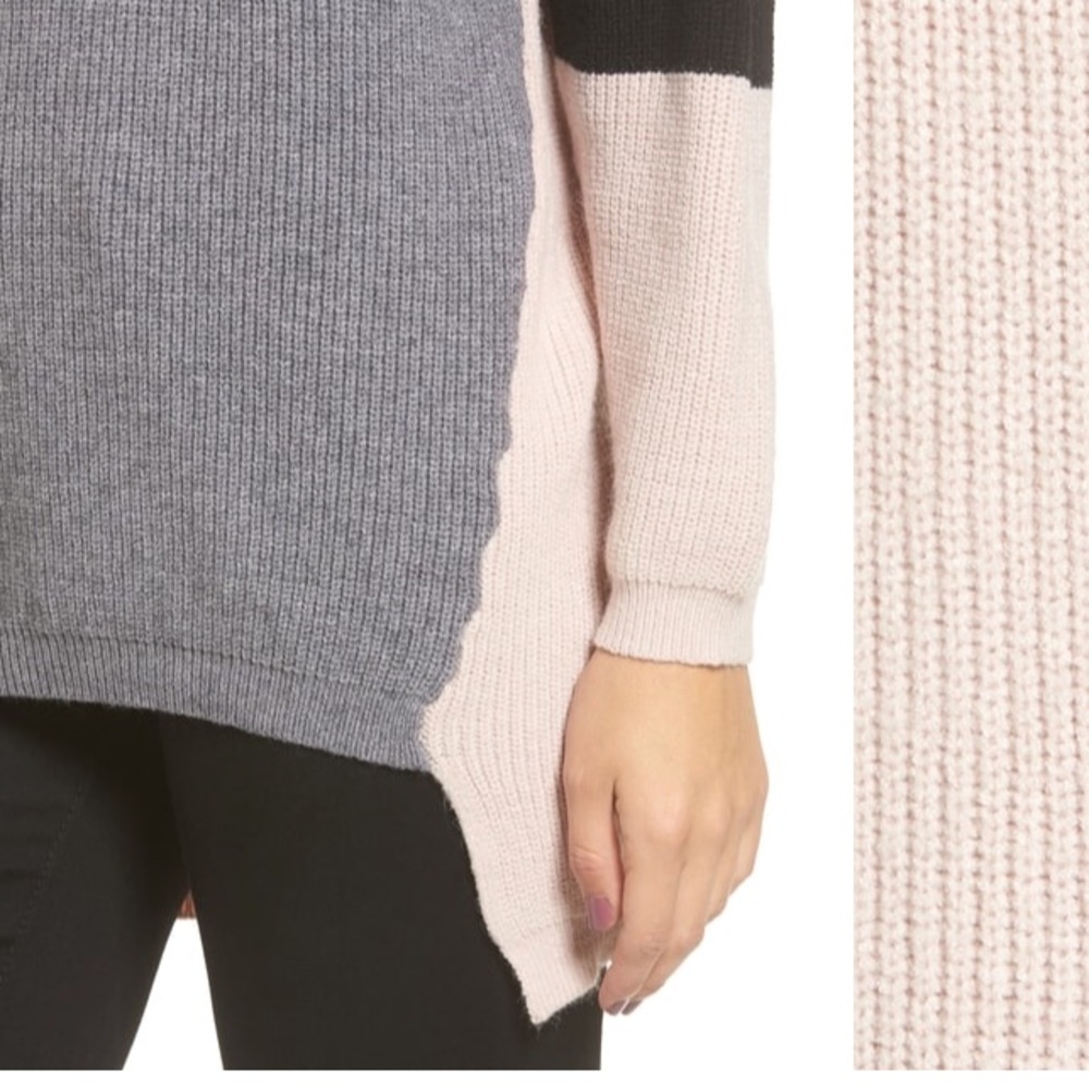 [debut] Colorblock Tunic Sweater - Picture 5 of 7